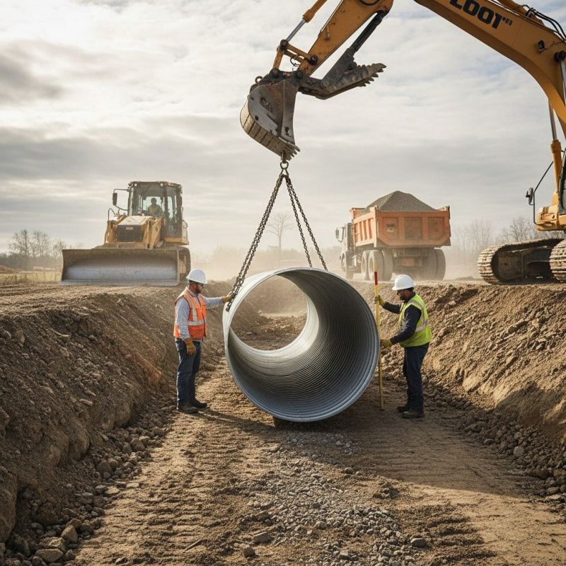 Local Culvert Installation pros at work
